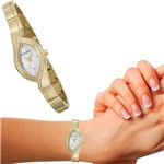 Ficha técnica e caractérísticas do produto Relógio Feminino Mondaine Dourado Original Pequeno 53565