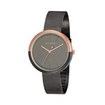 Relógio Feminino Mondaine Minimalista Chumbo Rose 32120LPMVUE2