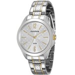 Relogio Feminino Mondaine Prata com Dourado 78708LPMVBA3