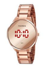Ficha técnica e caractérísticas do produto Relógio Feminino Mondaine Redondo Digital Aço Rosé 32060LPMVRE2