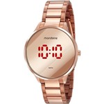 Ficha técnica e caractérísticas do produto Relógio Feminino Mondaine Rose Gold LED Vermelho