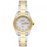 Ficha técnica e caractérísticas do produto Relógio Feminino Orient Prata com Dourado Automático 3