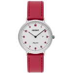 Relógio Feminino Orient Sapphire FBSCS0003 S2VX Couro Vermelho