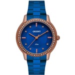 Ficha técnica e caractérísticas do produto Relógio Feminino Orient Swarovski FTSS0081 D1DX Azul Rose, Clássico OFERTA!