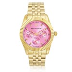 Relógio Feminino Phillip Kollin Bali Gold Pink ZY28065M Dourado