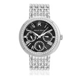 Relógio Feminino Phillip Kollin Genova Zy28181t Silver Black