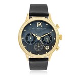 Relógio Feminino Phillip Kollin Santorini Zy28001p Gold Black