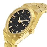 Relógio Feminino Phillip Kollin St. Maarten Royalty Gold Black ZY28056U Fundo Preto