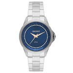 Ficha técnica e caractérísticas do produto Relógio Feminino Prata Azul Fashion Orient Fbss0056 D1sx
