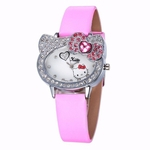Ficha técnica e caractérísticas do produto Relógio Feminino Pulso Hello Kitty Ceasuri Enfant Luxo Timarco