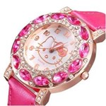 Ficha técnica e caractérísticas do produto Relógio Feminino Pulso Hello Kitty Infantil Adulto Rosa Pink
