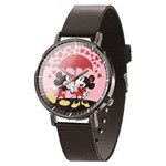 Ficha técnica e caractérísticas do produto Relógio Feminino Pulso Preto Mickey Mouse Minnie Disney 15