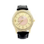 Relógio Feminino Quartzo Gw180043 Pulseira de Couro Genuíno