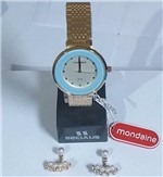 Ficha técnica e caractérísticas do produto Relógio Feminino Relógio Mondaine Dourado Prata 99021lpmkdh2