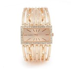 Relógio Feminino ROMANZA Quartz Dourado C/ Pedraria Linha Luxo - Cansnow