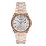 Ficha técnica e caractérísticas do produto Relogio Feminino Rose Gold Orient Pequeno com Data Frss1035