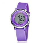 Relógio Feminino Silicone Digital Led Alarme Ohsen