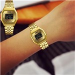 Ficha técnica e caractérísticas do produto Relógio Feminino Skmei Digital 1345 Dourado Pequeno