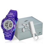 Ficha técnica e caractérísticas do produto Relógio Feminino Speedo 80616L0EVNP3 Kit com Carregador de Celular