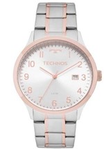 Ficha técnica e caractérísticas do produto Relógio Feminino Technos 2115MNM/5K Aço Prata/Rose
