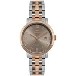 Ficha técnica e caractérísticas do produto Relógio Feminino Technos 2115MPF/5C 39mm Aço Bicolor Prata/Rose