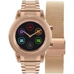 Ficha técnica e caractérísticas do produto Relógio Feminino Technos Connect Duo Smartwatch P01AE/4P Aço Rosé Gold