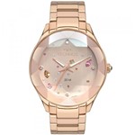 Ficha técnica e caractérísticas do produto Relógio Feminino Technos Elegance Crystal 2039CA/4T 41mm Aço Rose