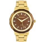 Ficha técnica e caractérísticas do produto Relógio Feminino Technos Elegnace Crystal 2035MCM/4M Dourado