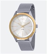 Ficha técnica e caractérísticas do produto Relogio Feminino Technos Prata e Dourado Pulseira de Esteira 2039bz/5k