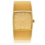 Ficha técnica e caractérísticas do produto Relogio Feminino Vox Analogico Folheado Memphis Caixa Metal Dourado Pulseira em Couro Dourado