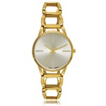 Relogio Feminino Vox Analogico New York Casual Caixa Metal Dourado