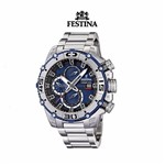 Relógio Festina Chrono Bike Prata e Azul F16599-5