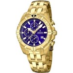 Relógio Festina Dourado Azul Chrono Sport F20356/3