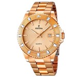 Relógio Festina Feminino Aço Dourado - F16787/2