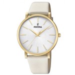 Relógio Festina Feminino Couro Branco - F20372/1