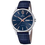 Relógio Festina Masculino Couro Azul - F20205/3