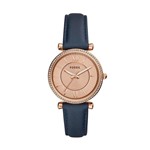 Ficha técnica e caractérísticas do produto Relógio Fossil Feminino Carlie Rosé ES4485/0JN