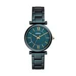 Ficha técnica e caractérísticas do produto Relógio Fossil Feminino Carlie Verde ES4427/1VN ES4427/1VN