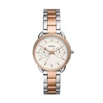 Ficha técnica e caractérísticas do produto Relogio Fossil Feminino Tailor Bicolor Prata Rose 35mm