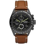 Ficha técnica e caractérísticas do produto Relógio Fossil Masculino FCH2687 Caixa de Aço e Pulseira em Couro Calendário e Cronógrafo Resistente à Água - 100M