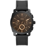 Ficha técnica e caractérísticas do produto Relógio Fossil Masculino Machine Leather Chronograph Fs5586/0pn