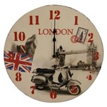 Relógio Foto London em MDF 30 Cm - Zona Livre