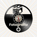 Ficha técnica e caractérísticas do produto Relógio Fotografia Profissões Fotógrafo Nerd Geek Vinil LP