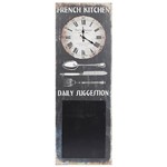 Ficha técnica e caractérísticas do produto Relógio French Kitchen Note Board Oldway - 100x35 Cm