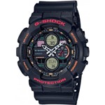 Ficha técnica e caractérísticas do produto Relógio G-Shock GA-140-1A4DR Preto/Vermelho
