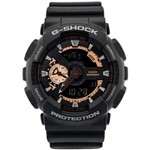 Ficha técnica e caractérísticas do produto Relógio G-Shock Masculino Dourado Rose a Prova D'Àgua GA110RG1ADR
