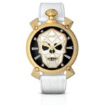 Relógio Gaga Milano Bionic Skull Automatic 45mm Gold Plated