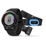 Ficha técnica e caractérísticas do produto Relógio Garmin Fenix 5 Safira HRM Bundle - 010-01688-32 (Preto) C/ Fita Cardíaca