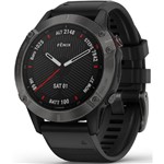 Ficha técnica e caractérísticas do produto Relógio Garmin Fenix 6 Sapphire Cinza Carbono com Preto