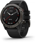 Relógio Garmin Fenix 6X Sapphire Carbono Cinza DLC Preto